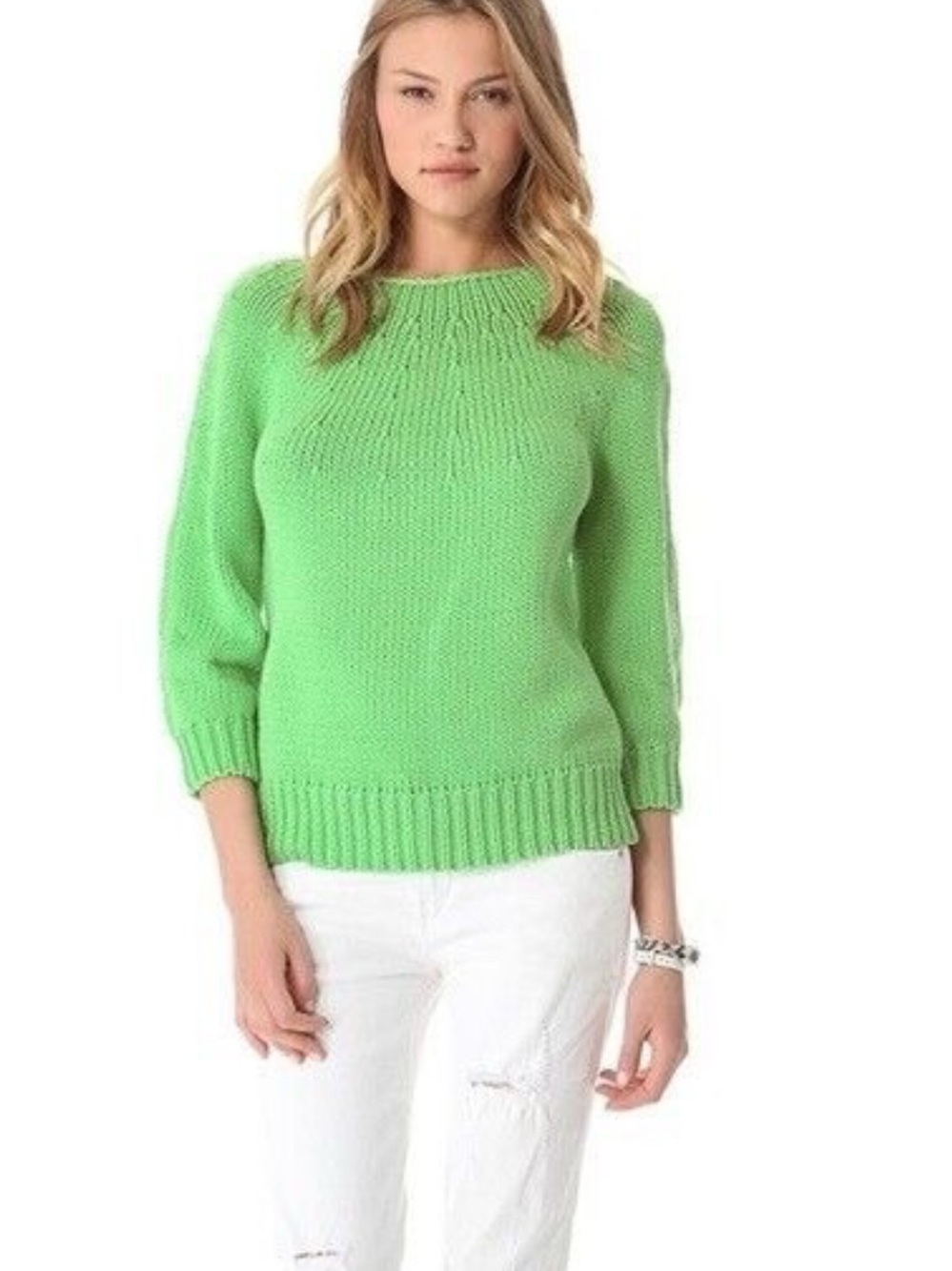 Diane Von Furstenberg Averil Green Sweater